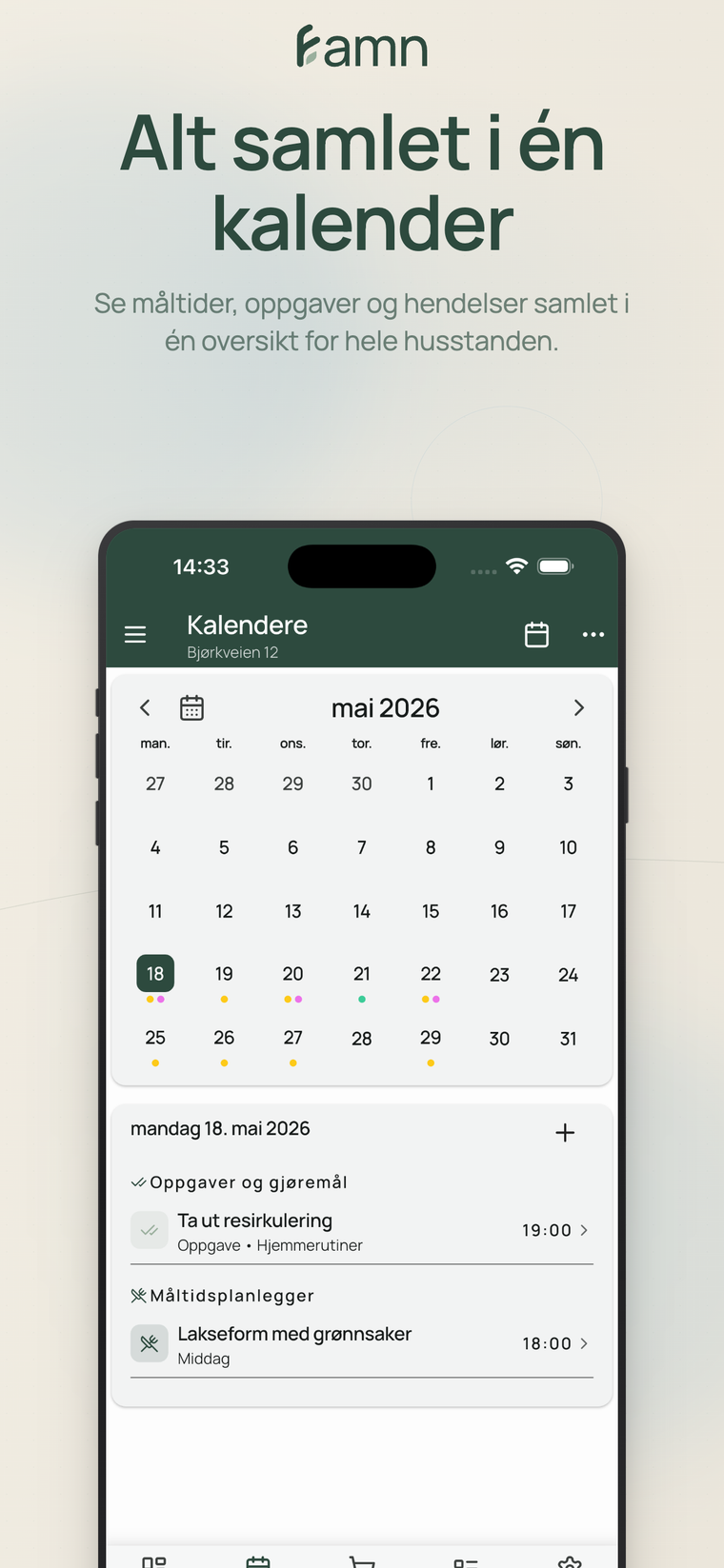Alt samlet i én kalender